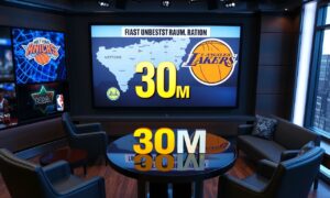 Detroit sports news coverage of Nuggets center trade rumors and $30M veteran talk tied to Lakers vs Knicks