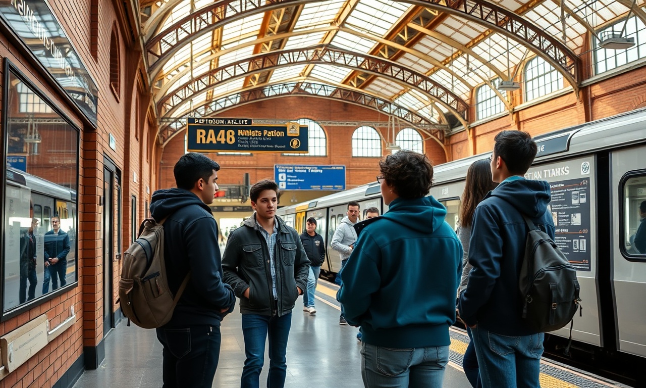 Detroit rail station education program at a restored Detroit rail station